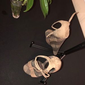 Burberry suede wedge